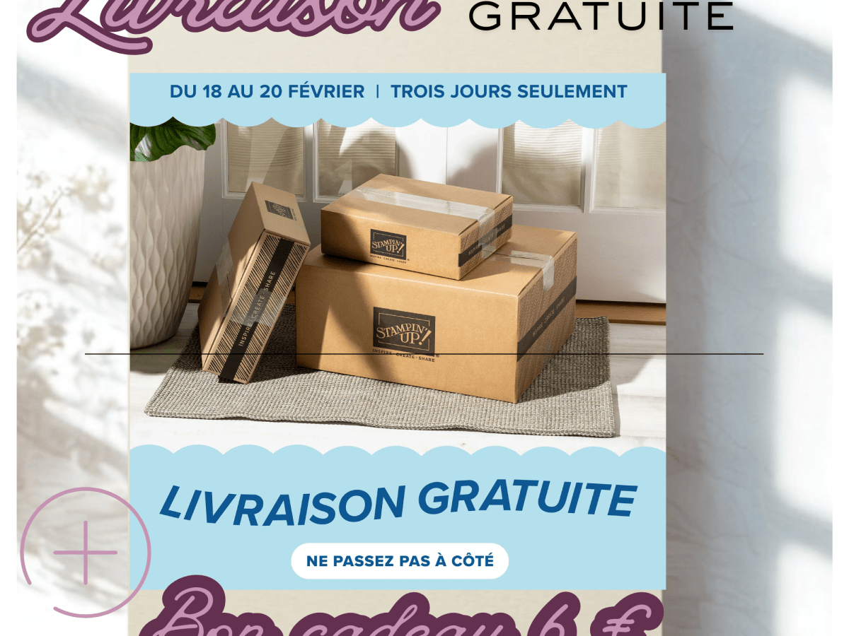 2 JOURS DE LIVRAISON GRATUITE&nbsp;!