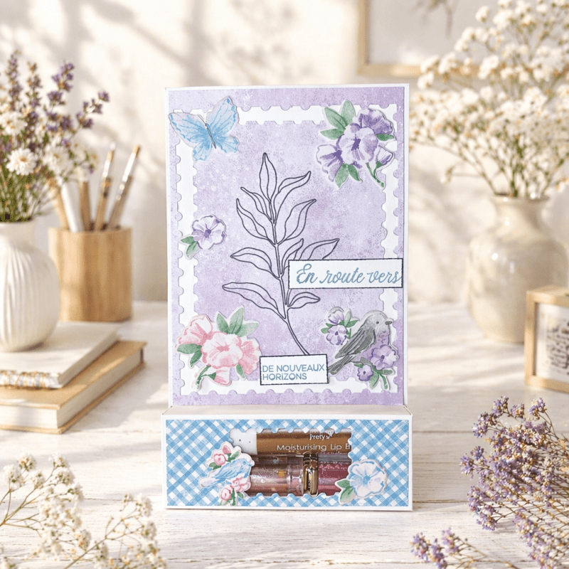 CARTE DOUBLE CADEAU FETE DES&nbsp;MERES