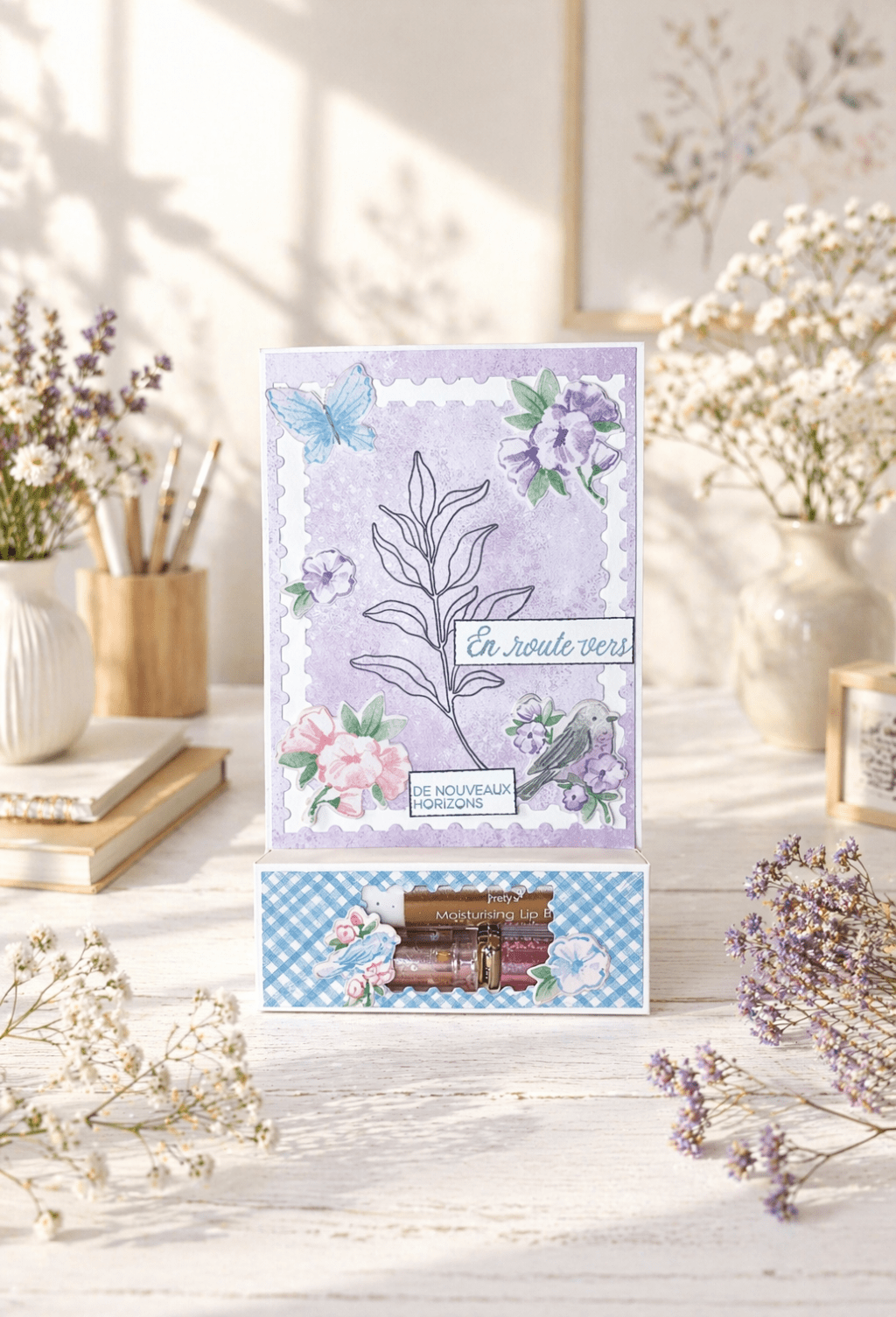 CARTE DOUBLE CADEAU FETE DES&nbsp;MERES