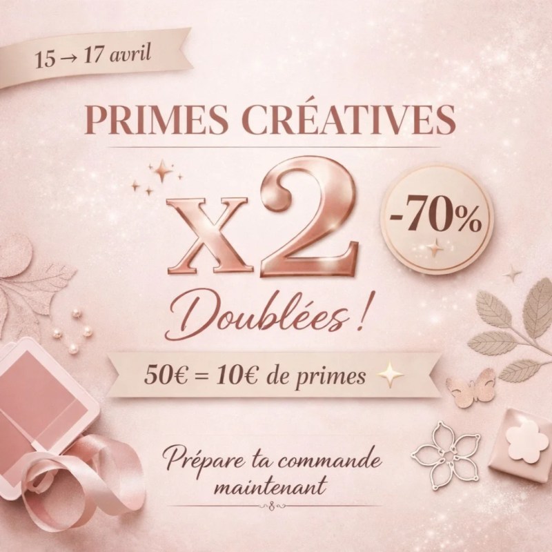 3 jours de primes creatives&nbsp;doublees