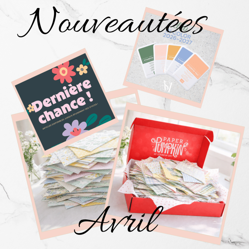 NOUVEAUTES AVRIL !